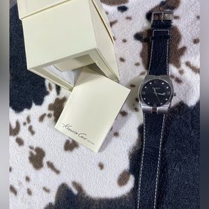 Kenneth Cole Leather Band Watch